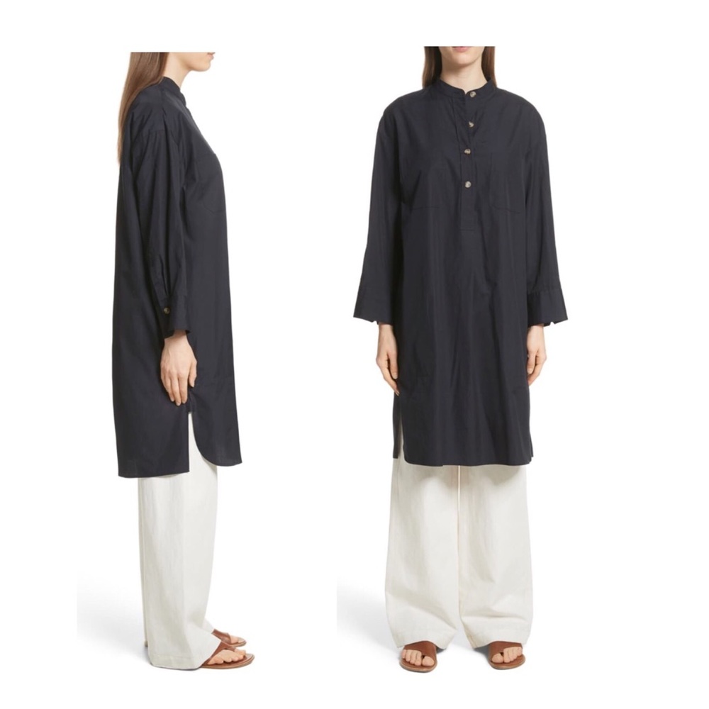 •Vince ‚Utility Shirtdress‘ black cotton dress•